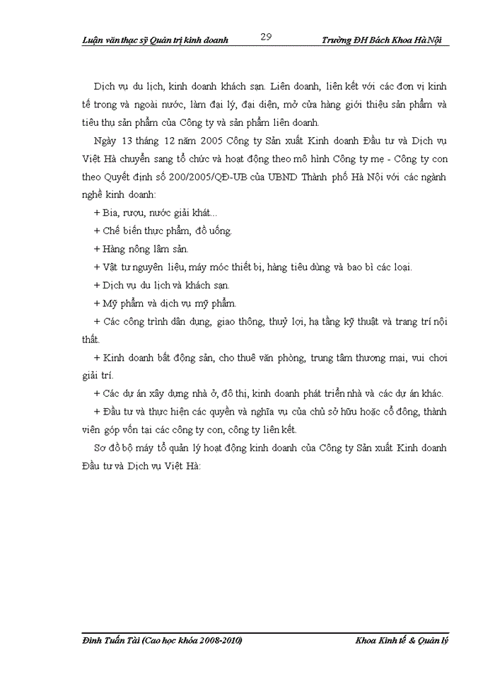 image for page Một số giải pháp nhằm nâng cao chất lượng đội ngũ cán bộ quản lý Công ty sản xuất kinh doanh đầu tư và dịch vụ Việt Hà