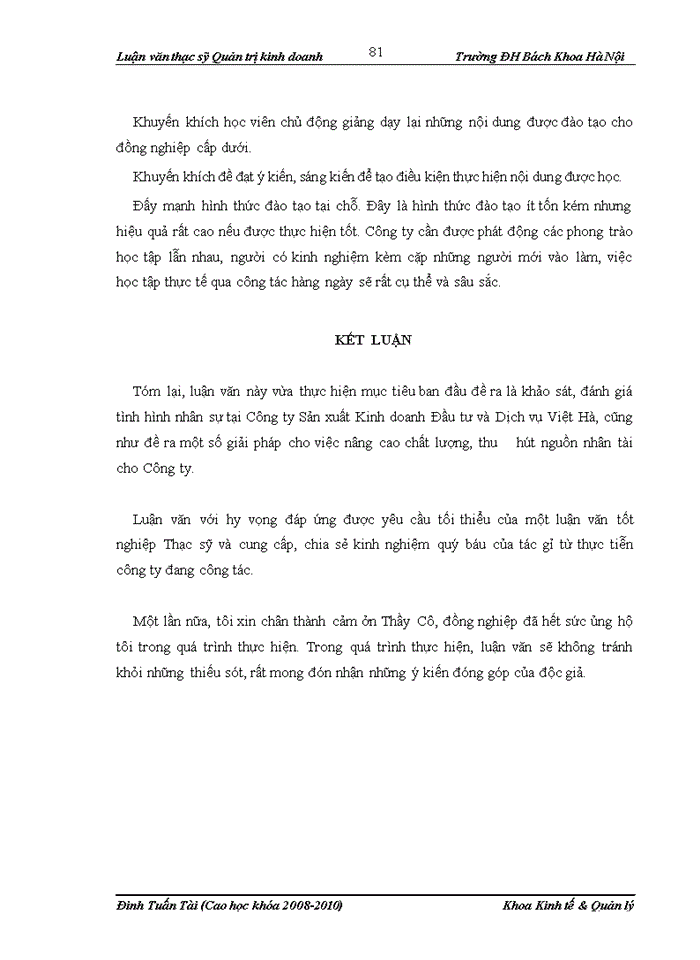 image for page Một số giải pháp nhằm nâng cao chất lượng đội ngũ cán bộ quản lý Công ty sản xuất kinh doanh đầu tư và dịch vụ Việt Hà
