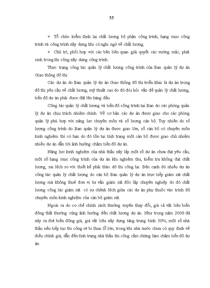 image for page Quản lý chất lượng dự án xây dựng công trình của Ban quản lý dự án Giao thông đô thị Hà Nội