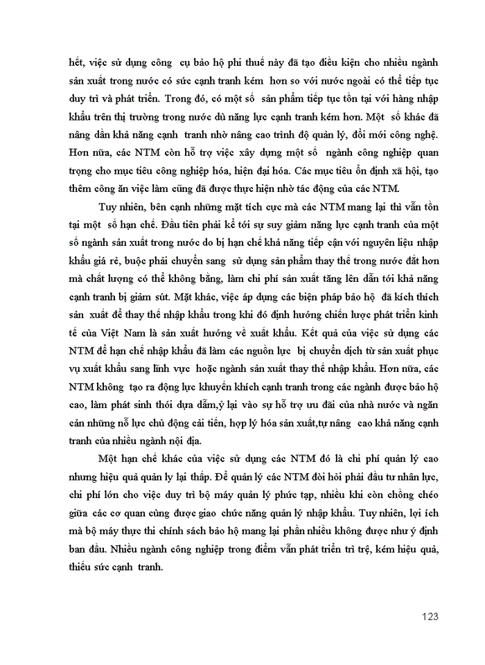 image for page Sử dụng các biện pháp phi thuế quan trong bảo hộ hàng hóa của Việt Nam