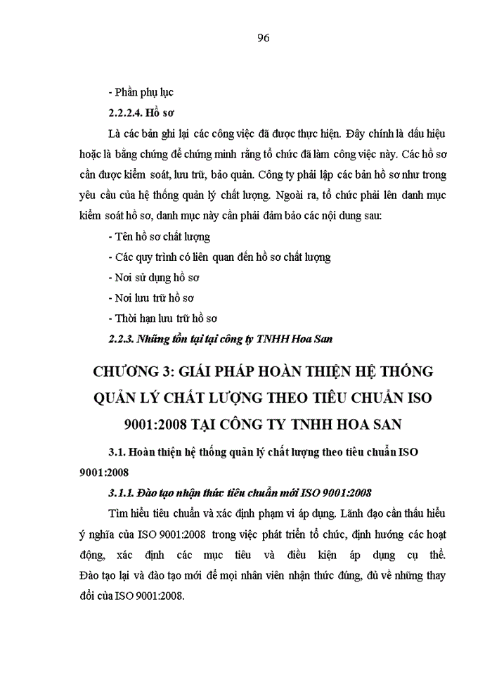 image for page Hoàn thiện hệ thống quản lý chất lượng theo tiêu chuẩn ISO 9001:2008 tại công ty TNHH Hoa San