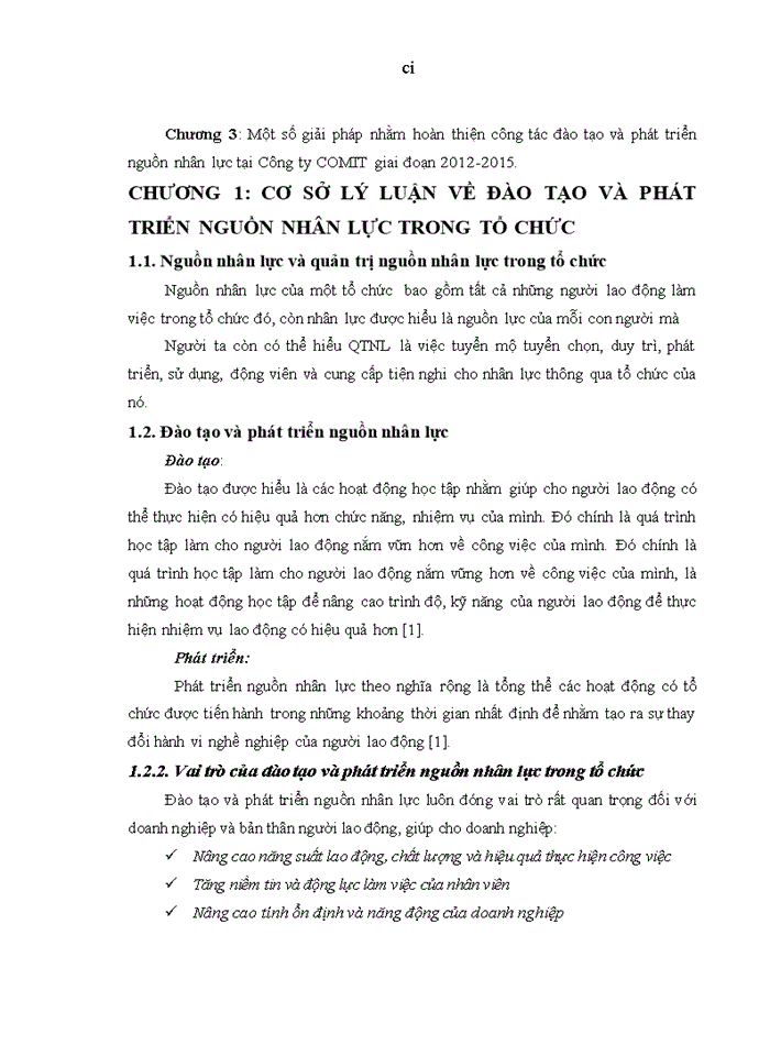 image for page Hoàn thiện công tác đào tạo và phát triển nguồn nhân lực tại Công ty COMIT giai đoạn 2012-2015