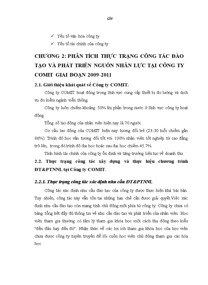 image for page Hoàn thiện công tác đào tạo và phát triển nguồn nhân lực tại Công ty COMIT giai đoạn 2012-2015