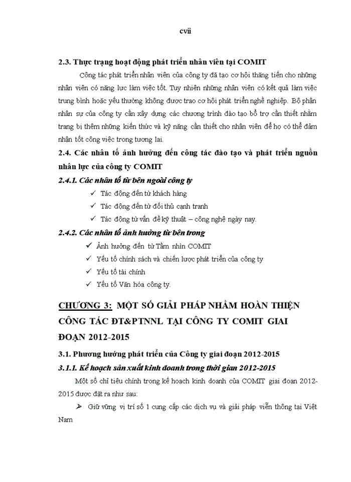 image for page Hoàn thiện công tác đào tạo và phát triển nguồn nhân lực tại Công ty COMIT giai đoạn 2012-2015