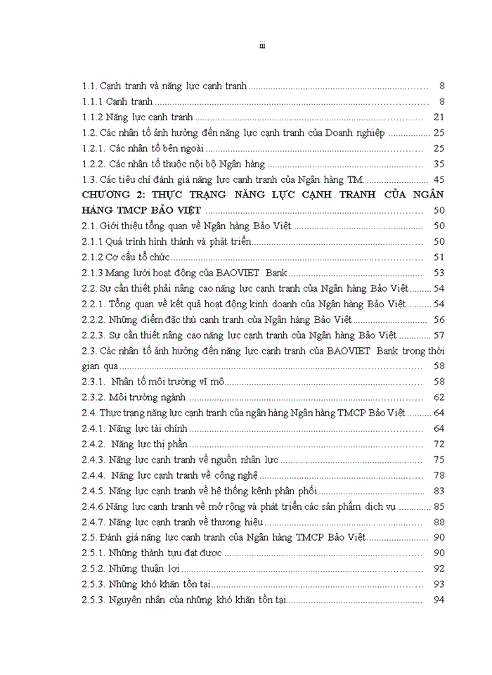image for page Nâng cao năng lực cạnh tranh của Ngân hàng Thương mại cổ phần Bảo Việt