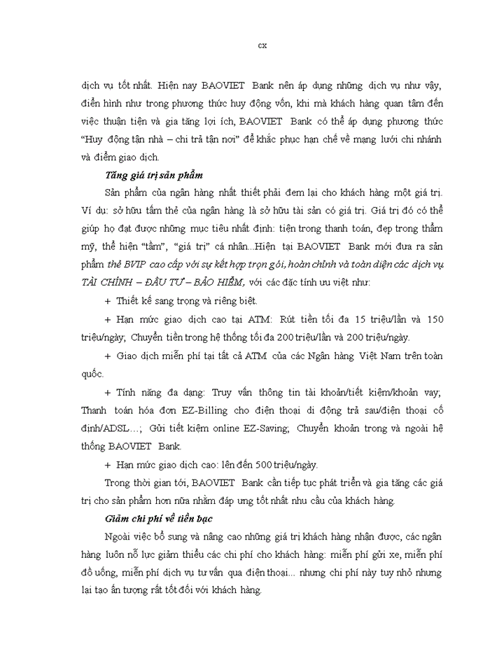 image for page Nâng cao năng lực cạnh tranh của Ngân hàng Thương mại cổ phần Bảo Việt