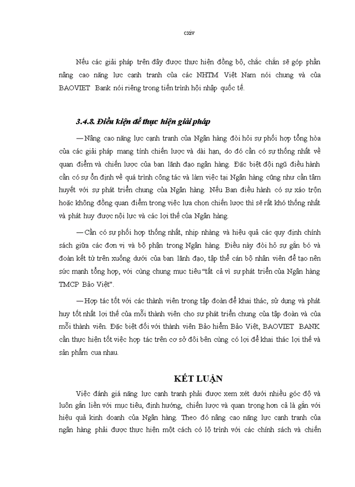 image for page Nâng cao năng lực cạnh tranh của Ngân hàng Thương mại cổ phần Bảo Việt