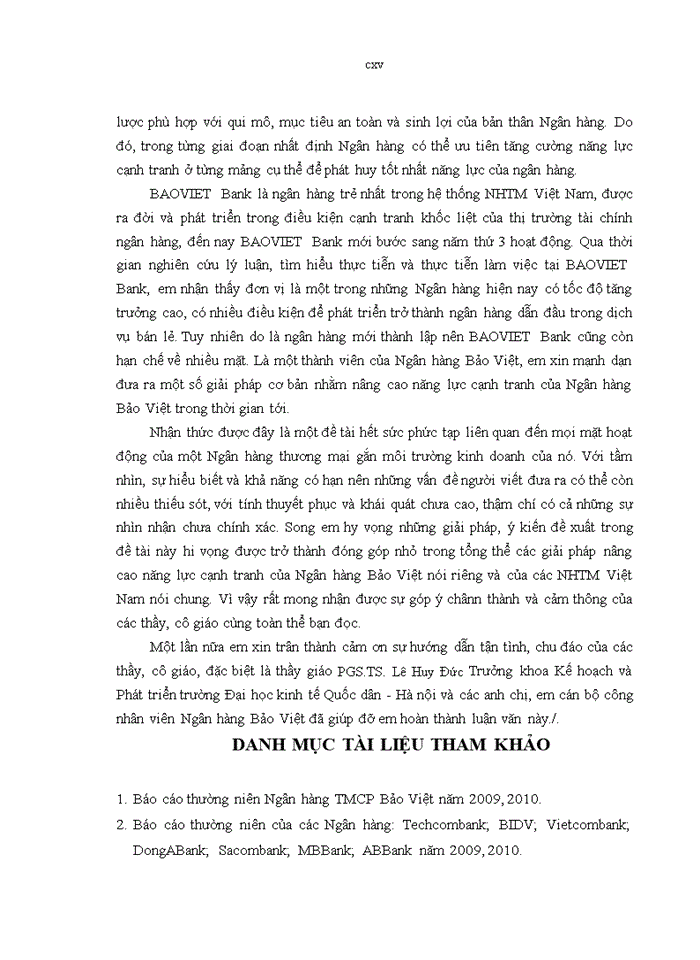 image for page Nâng cao năng lực cạnh tranh của Ngân hàng Thương mại cổ phần Bảo Việt