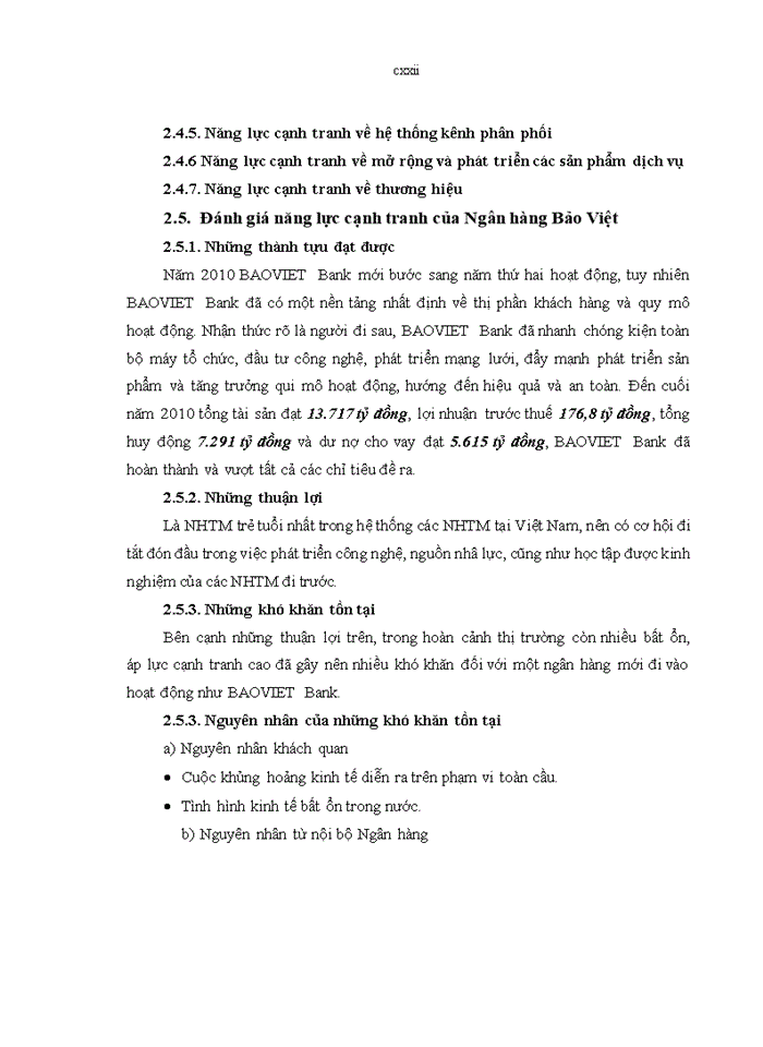 image for page Nâng cao năng lực cạnh tranh của Ngân hàng Thương mại cổ phần Bảo Việt