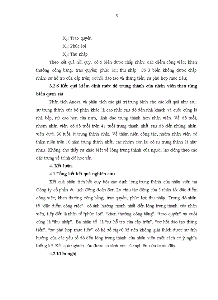 image for page Các nhân tố ảnh hưởng đến lòng trung thành của nhân viên tại Công ty cổ phần du lịch công đoàn Sơn La