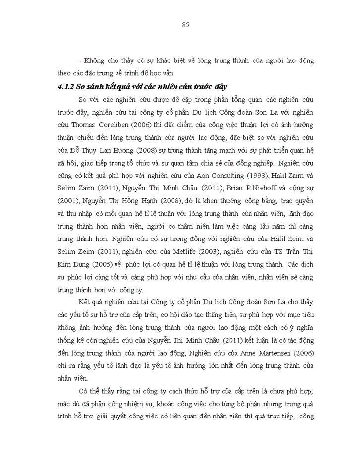 image for page Các nhân tố ảnh hưởng đến lòng trung thành của nhân viên tại Công ty cổ phần du lịch công đoàn Sơn La
