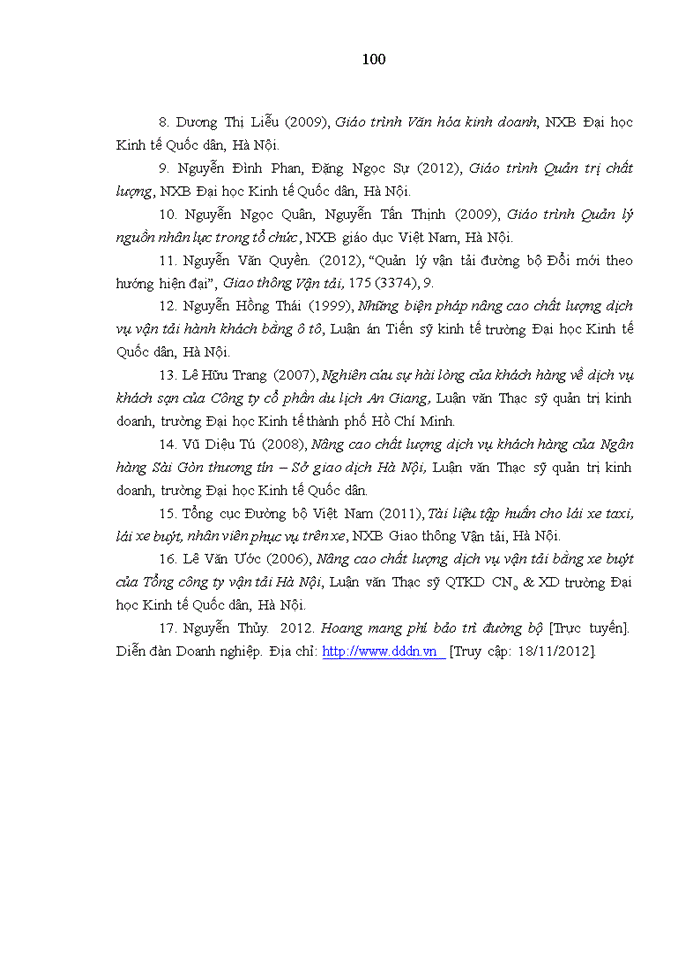 image for page Giải pháp nâng cao chất lượng dịch vụ vận tải hành khách tại Công ty cổ phần xe khách số I Sơn La