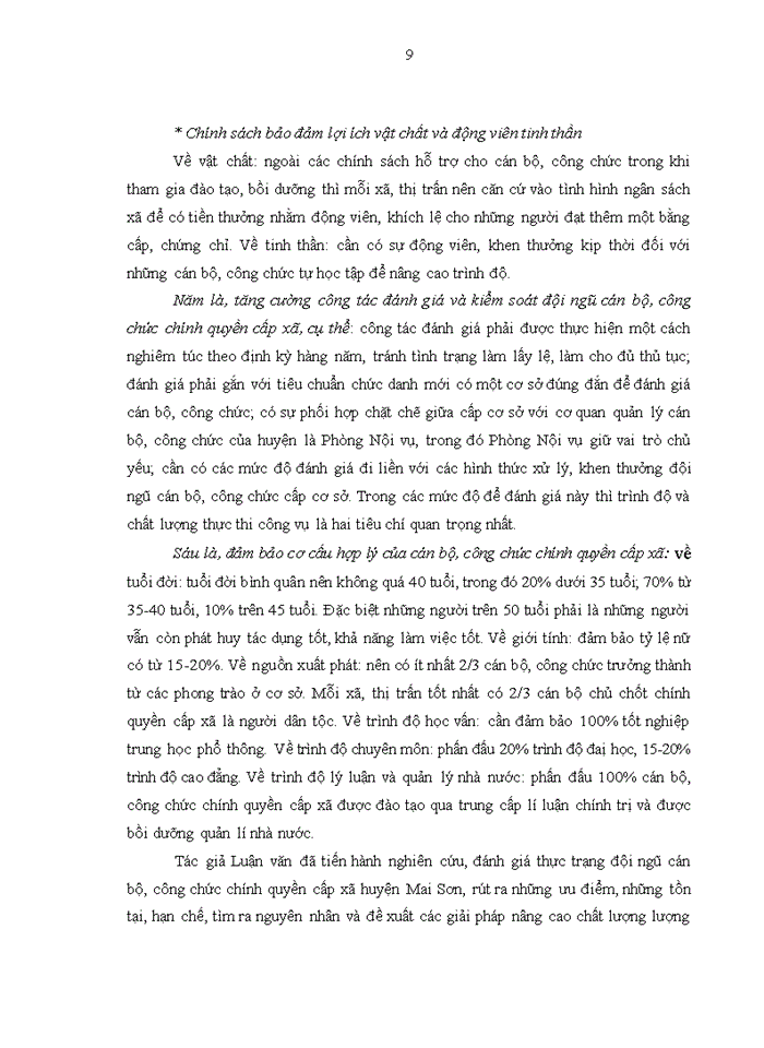 image for page Nâng cao chất lượng đội ngũ cán bộ, công chức cấp xã tại huyện Mai Sơn, tỉnh Sơn La