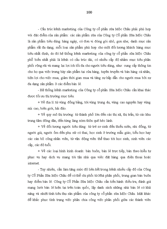 image for page Giải pháp mở rộng thị trường tiêu thụ sản phẩm sữa nước của công ty cổ phần giống bò sữa Mộc Châu