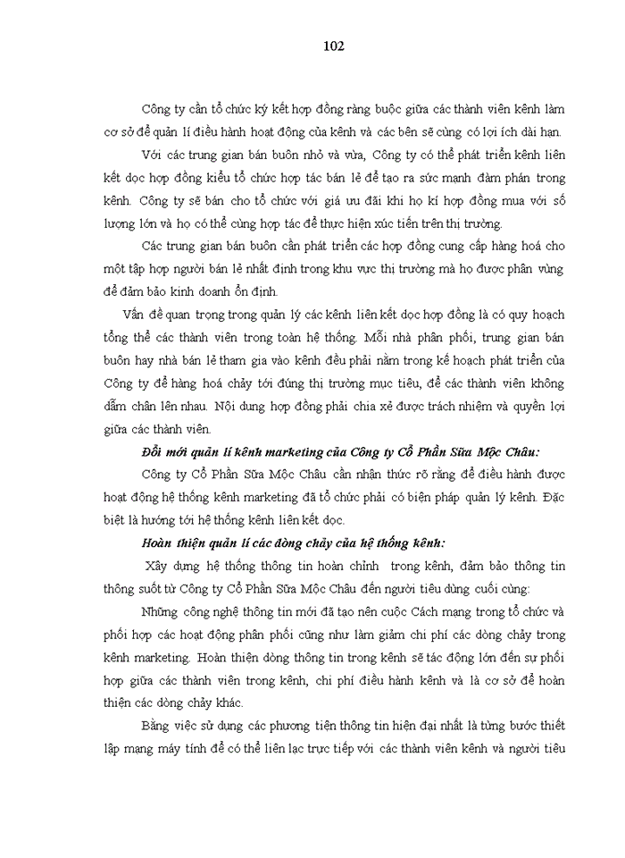 image for page Giải pháp mở rộng thị trường tiêu thụ sản phẩm sữa nước của công ty cổ phần giống bò sữa Mộc Châu