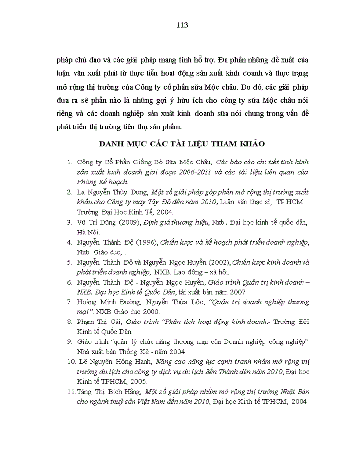 image for page Giải pháp mở rộng thị trường tiêu thụ sản phẩm sữa nước của công ty cổ phần giống bò sữa Mộc Châu