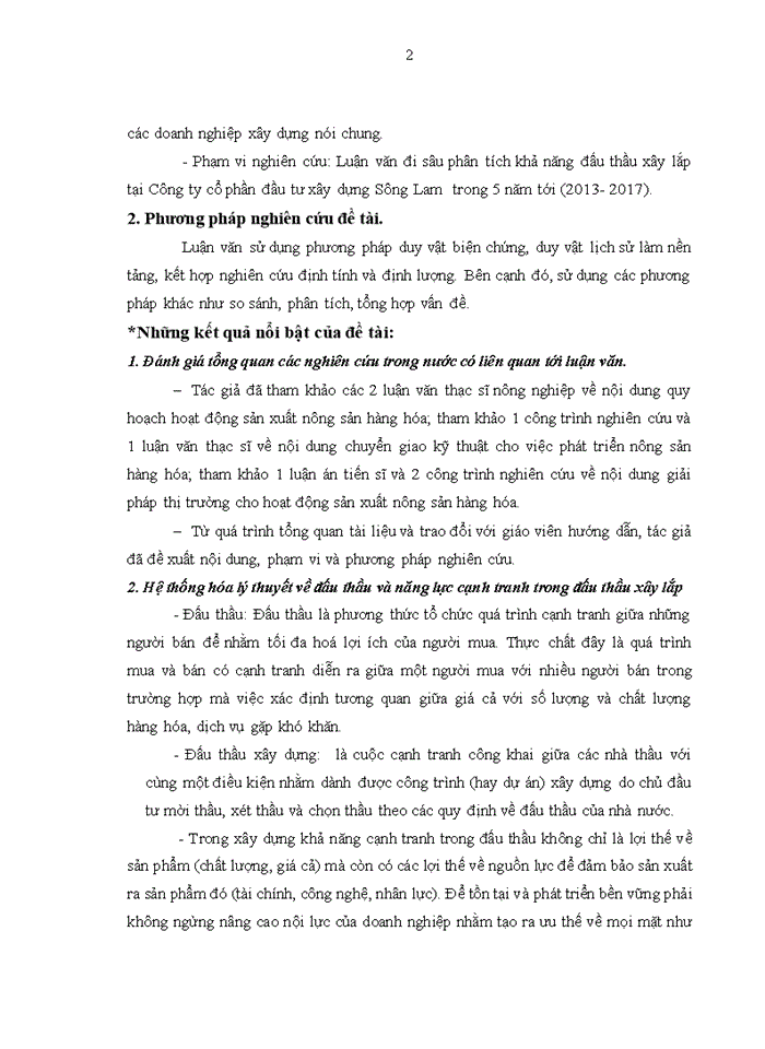 image for page Nâng cao năng lực đấu thầu xây lắp của Công ty cổ phần đầu tư xây dựng Sông Lam