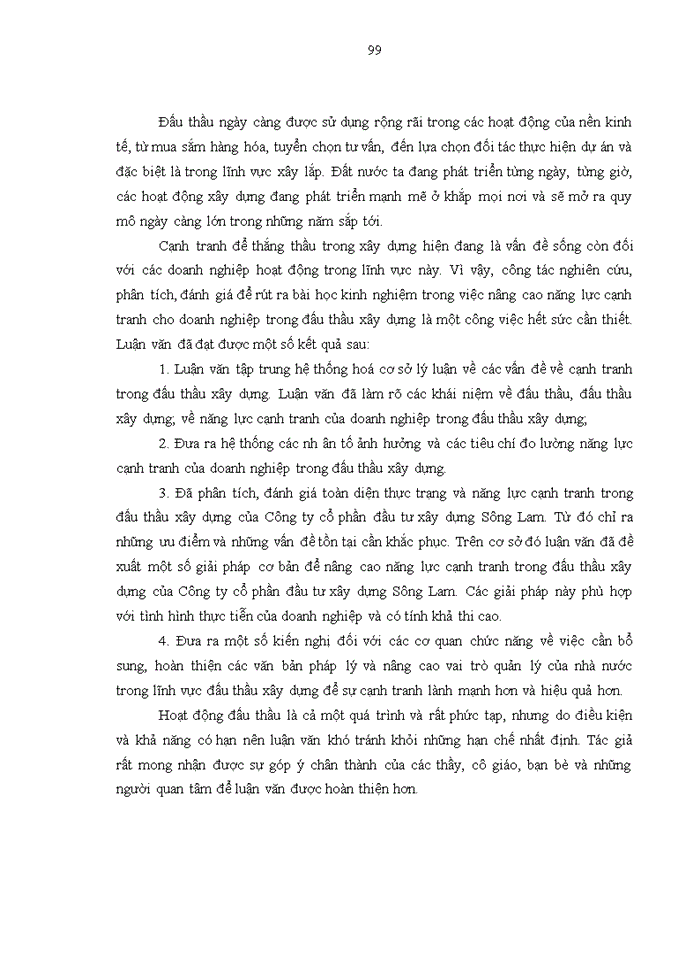 image for page Nâng cao năng lực đấu thầu xây lắp của Công ty cổ phần đầu tư xây dựng Sông Lam