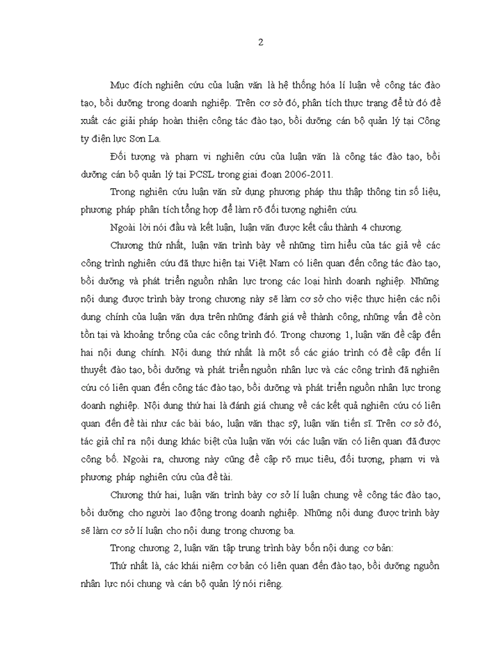 image for page Hoàn thiện công tác đào tạo và bồi dưỡng cán bộ quản lý tại Công ty Điện lực Sơn La