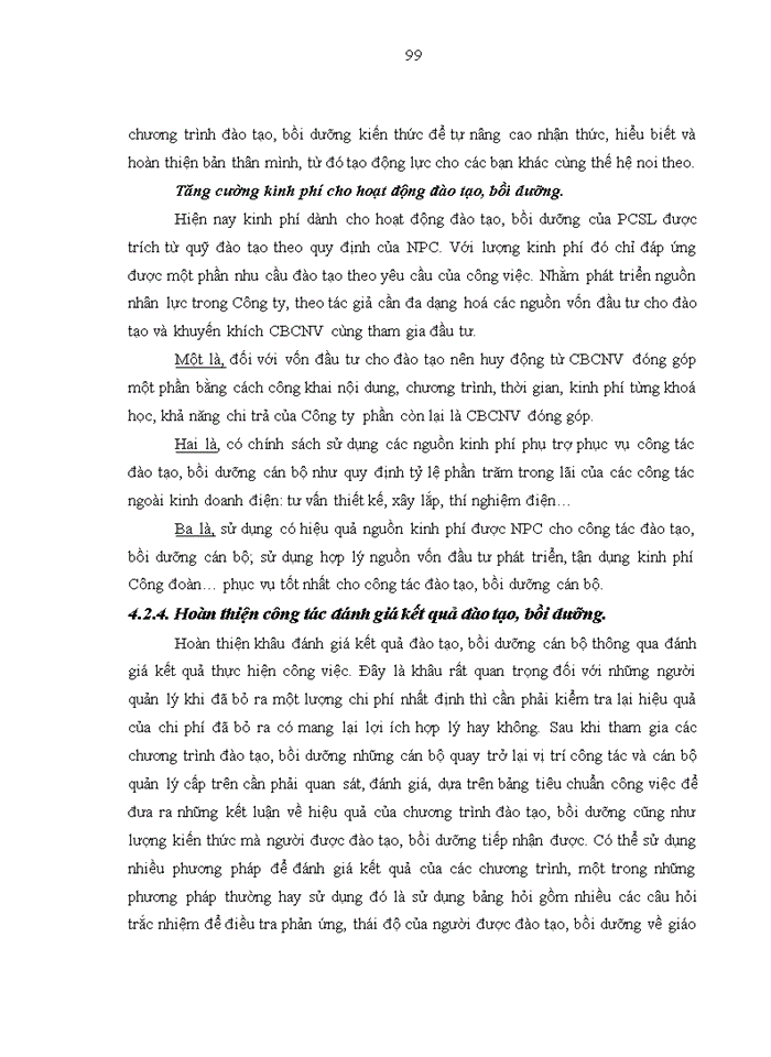 image for page Hoàn thiện công tác đào tạo và bồi dưỡng cán bộ quản lý tại Công ty Điện lực Sơn La