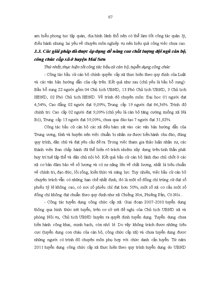 image for page Nâng cao chất lượng đội ngũ cán bộ, công chức cấp xã tại huyện Mai Sơn, tỉnh Sơn La