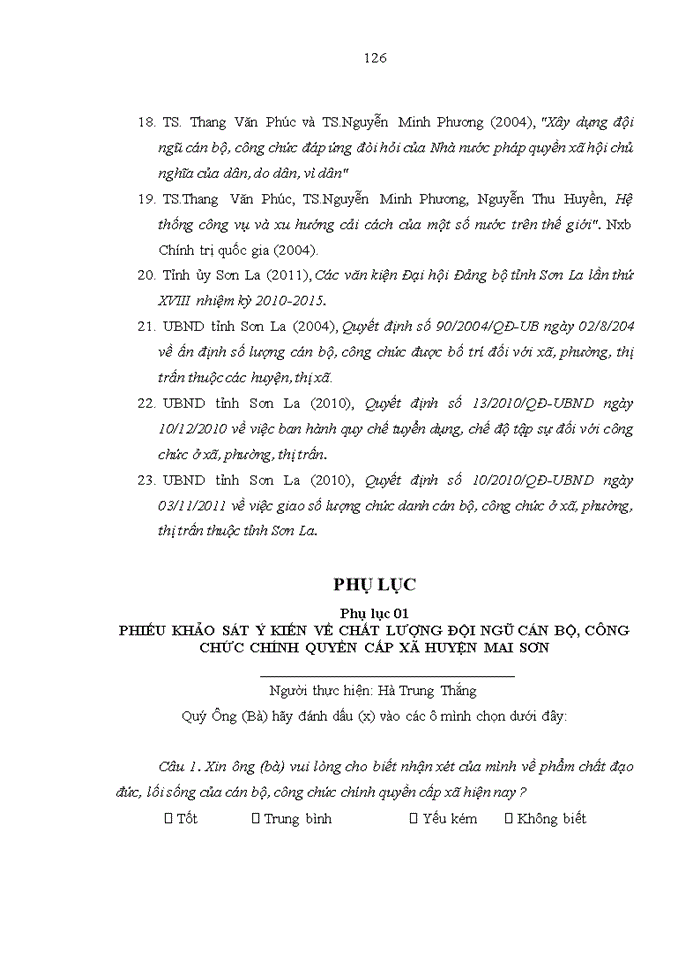 image for page Nâng cao chất lượng đội ngũ cán bộ, công chức cấp xã tại huyện Mai Sơn, tỉnh Sơn La