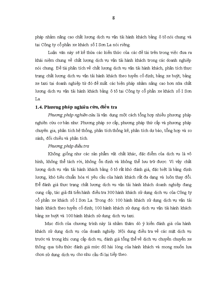 image for page Giải pháp nâng cao chất lượng dịch vụ vận tải hành khách tại Công ty cổ phần xe khách số I Sơn La