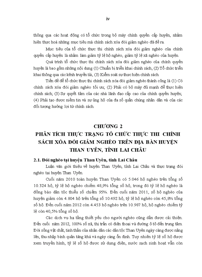 image for page Tổ chức thực thi chính sách xoá đói giảm nghèo trên địa bàn huyện than uyên, tỉnh lai châu
