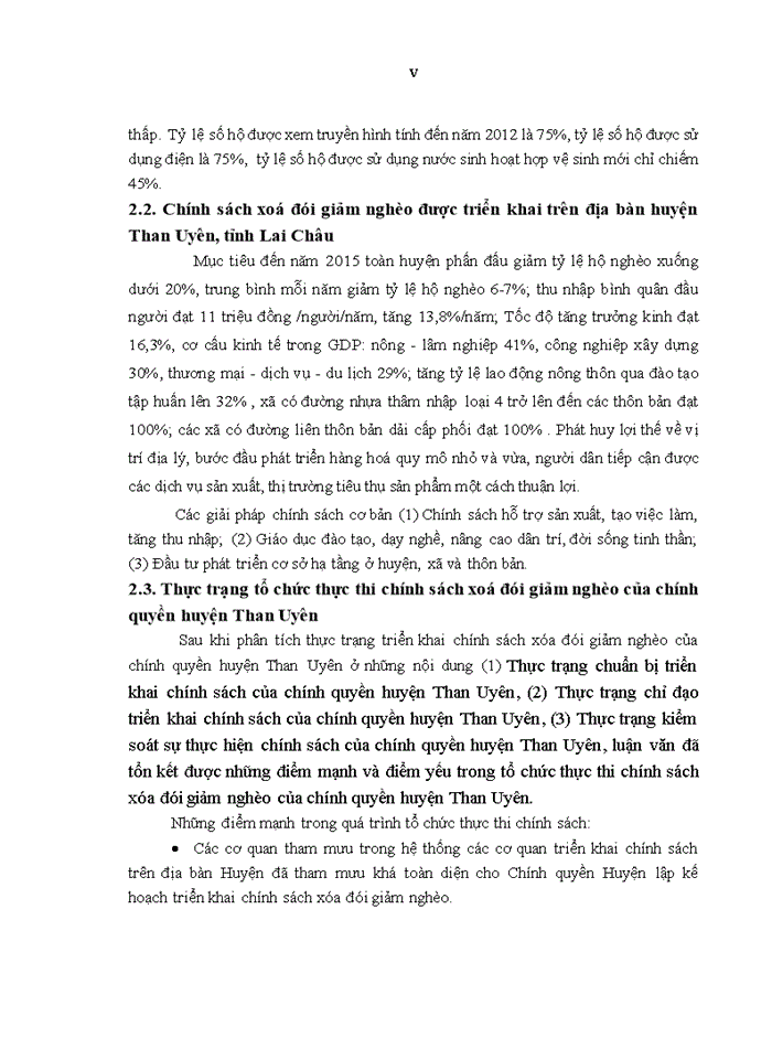 image for page Tổ chức thực thi chính sách xoá đói giảm nghèo trên địa bàn huyện than uyên, tỉnh lai châu