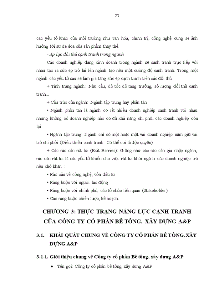 image for page Nâng cao năng lực cạnh tranh của Công ty cổ phần Bê tông, Xây dựng A&P