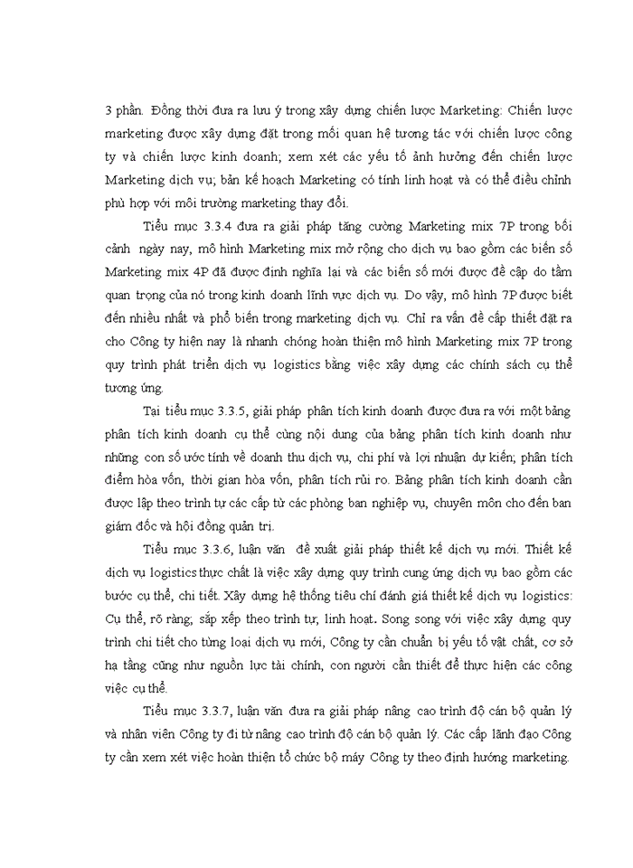 image for page Giải pháp phát triển dịch vụ logistics của công ty cổ phần vinalines logistics việt nam