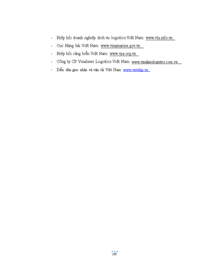 image for page Giải pháp phát triển dịch vụ logistics của công ty cổ phần vinalines logistics việt nam