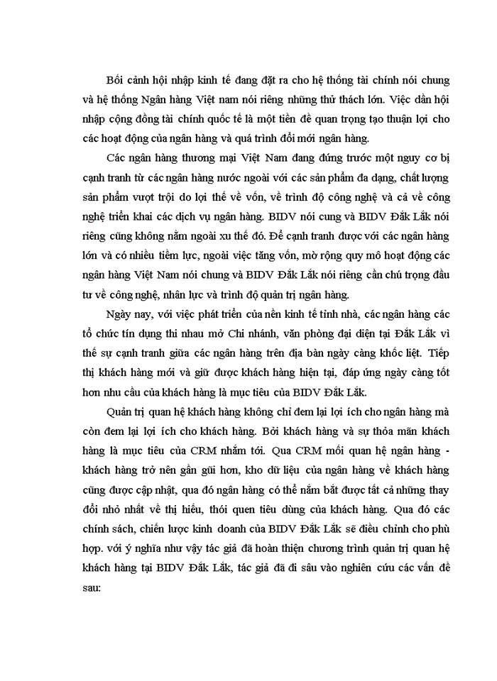 image for page Quản trị quan hệ khách hàng tại Ngân hàng Đầu tư và phát triển Việt nam chi nhánh Đắk Lắk