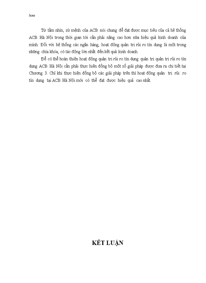 image for page Quản trị rủi ro tín dụng tại ngân hàng thương mại cổ phần á châu  chi nhánh hà nội