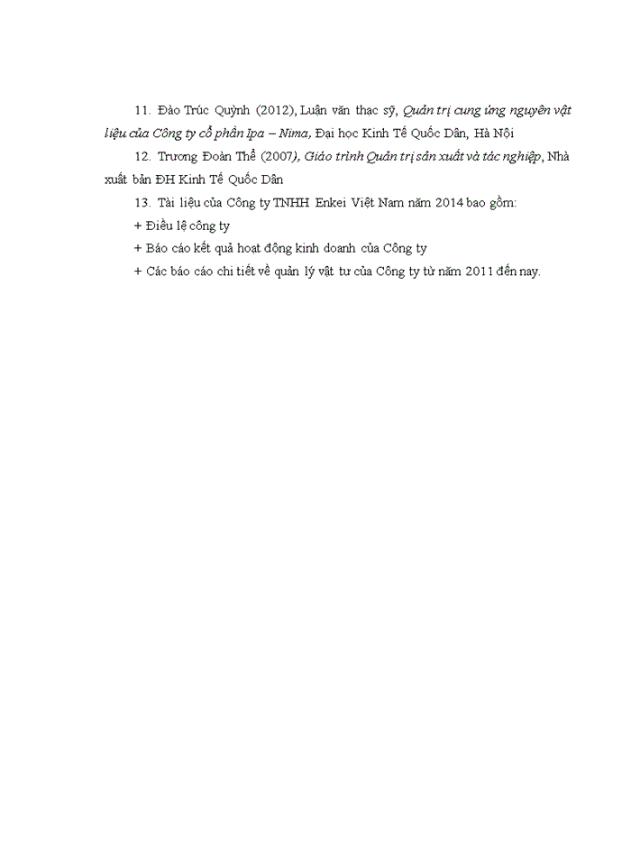 image for page Phát triển hệ thống cung ứng vật tư của công ty TNHH ENKEI VIỆT NAM