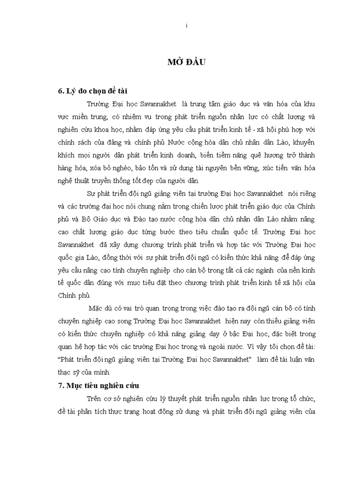 image for page Phát triển đội ngũ giảng viên tại trường đại học SAVANNAKHET