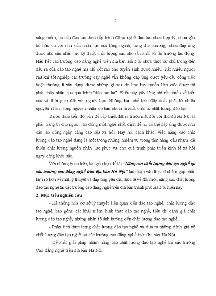 image for page Nâng cao chất lượng đào tạo nghề tại các trường cao đẳng nghề trên địa bàn hà nội