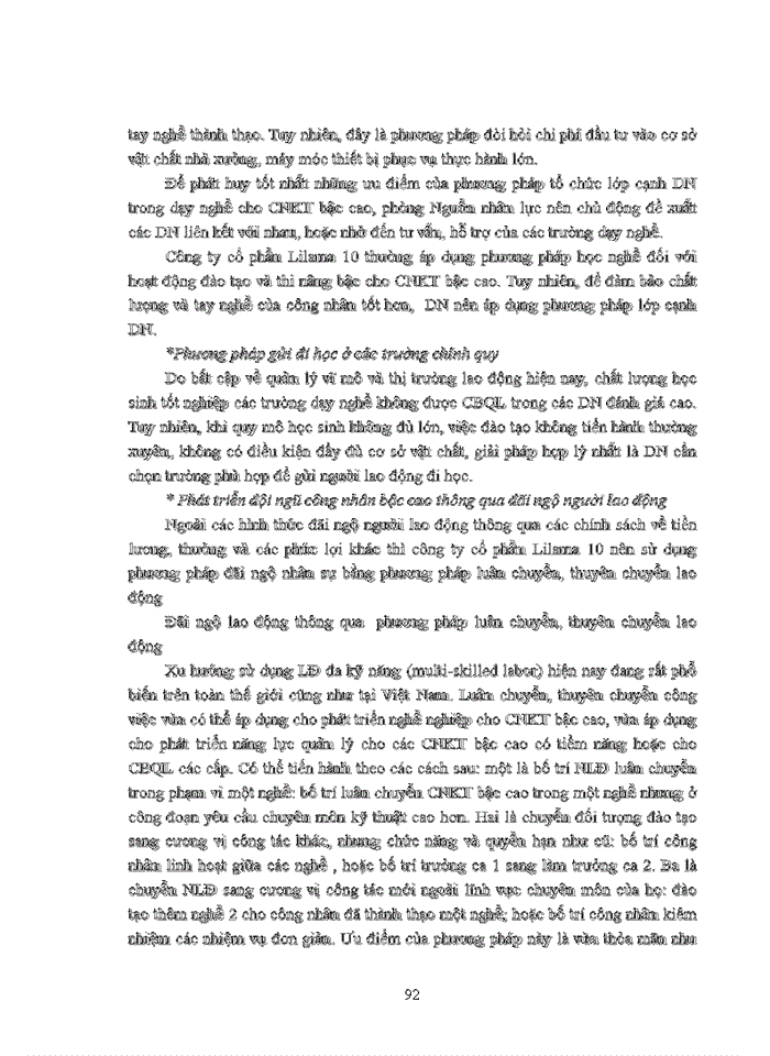 image for page Một số giải pháp hoàn thiện công tác đào tạo và phát triển nguồn nhân lực tại Công ty cổ phần Lilama 10