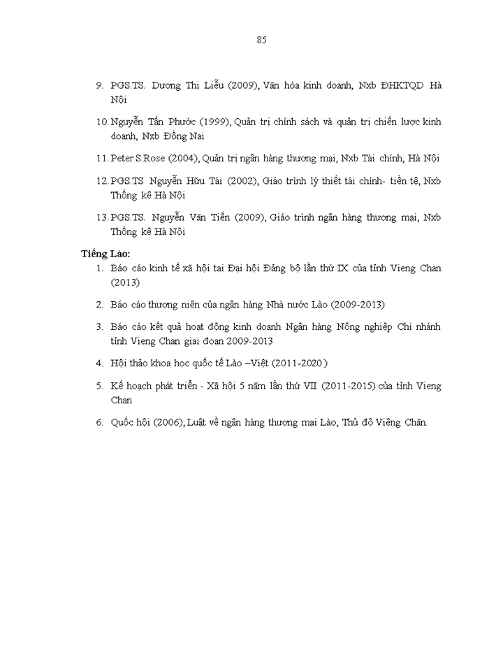 image for page Nâng cao hiệu quả tín dụng tại ngân hàng nông nghiệp - chi nhánh tỉnh VIENG CHAN