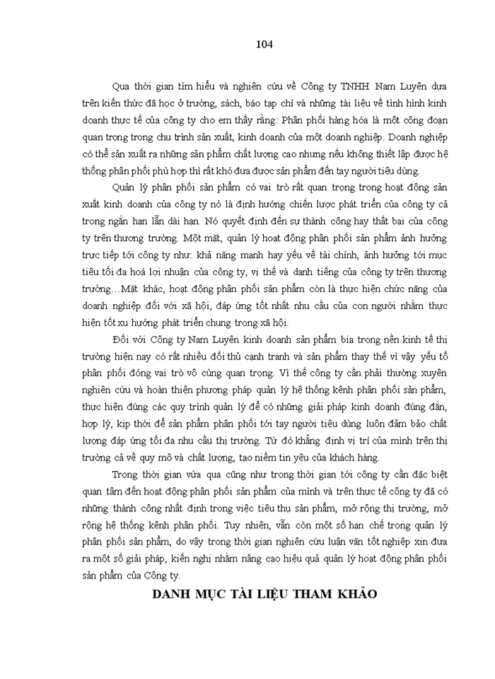 image for page Hoàn thiện công tác quản lý kênh phân phối sản phẩm của Công ty TNHH Nam Luyên