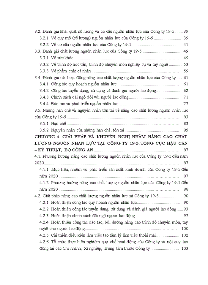 image for page Nâng cao chất lượng nguồn nhân lực tại Công ty 19-5, Tổng cục Hậu cần – Kỹ thuật, Bộ Công an