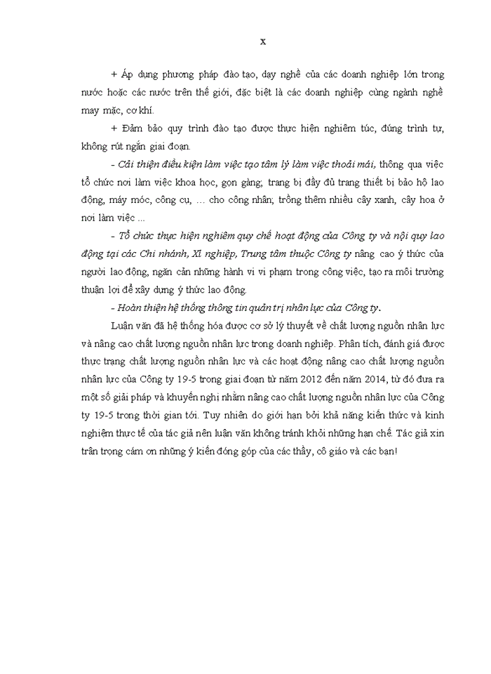 image for page Nâng cao chất lượng nguồn nhân lực tại Công ty 19-5, Tổng cục Hậu cần – Kỹ thuật, Bộ Công an