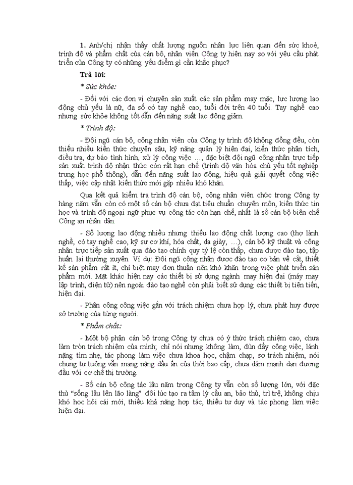 image for page Nâng cao chất lượng nguồn nhân lực tại Công ty 19-5, Tổng cục Hậu cần – Kỹ thuật, Bộ Công an