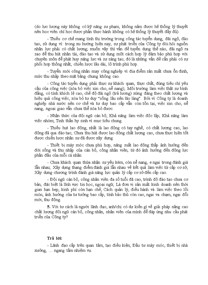 image for page Nâng cao chất lượng nguồn nhân lực tại Công ty 19-5, Tổng cục Hậu cần – Kỹ thuật, Bộ Công an