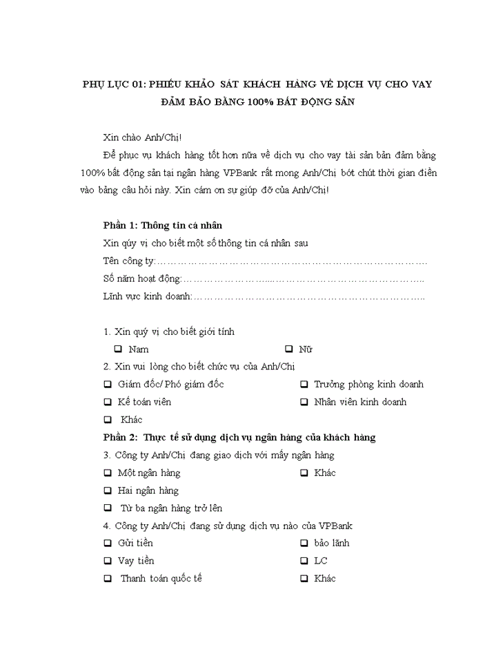 image for page Marketing dịch vụ cho vay khách hàng doanh nghiệp vừa và nhỏ (DNVVN) được đảm bảo 100% bằng bất động sản tại Ngân hàng TMCP Việt Nam Thịnh Vượng(VPBank)