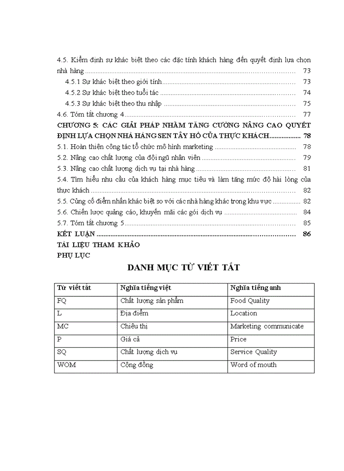 image for page Yếu tố ảnh hưởng đến quyết định lựa chọn nhà hàng (restaurant) của khách: nghiên cứu tại nhà hàng sen TÂY HỒ - HÀ NỘI