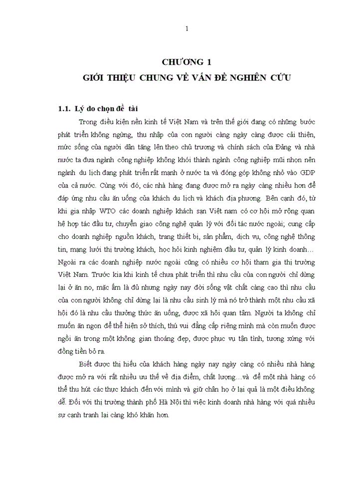 image for page Yếu tố ảnh hưởng đến quyết định lựa chọn nhà hàng (restaurant) của khách: nghiên cứu tại nhà hàng sen TÂY HỒ - HÀ NỘI