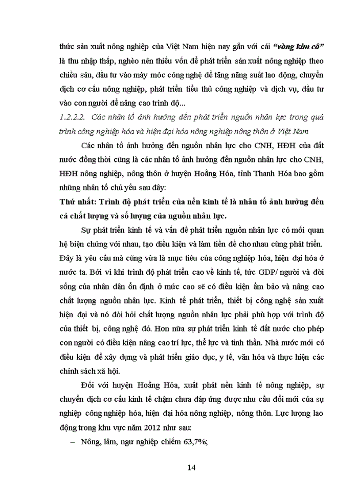 image for page Giải pháp phát triển nguồn nhân lực trong quá trình công nghiệp hóa và hiện đại hóa nông nghiệp nông thôn tại huyện hoằng hóa, tỉnh thanh hóa