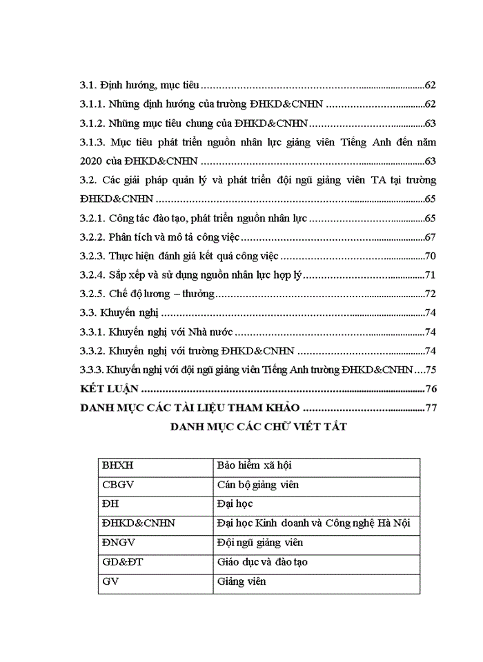 image for page Một số giải pháp quản lý và phát triển đội ngũ giảng viên tiếng anh tại trường đại học kinh doanh và công nghệ hà nội