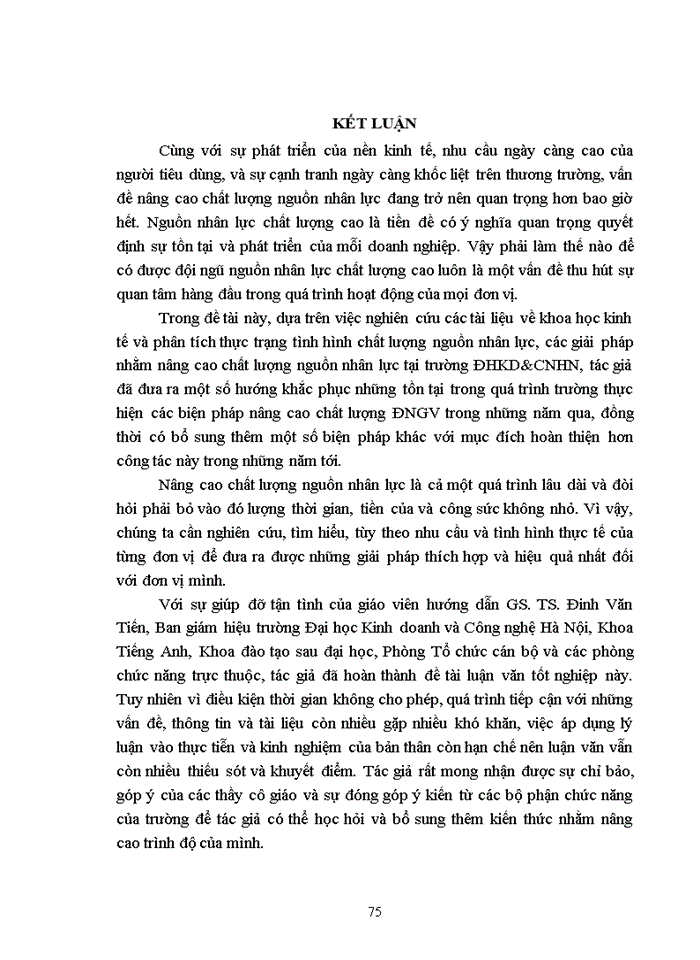 image for page Một số giải pháp quản lý và phát triển đội ngũ giảng viên tiếng anh tại trường đại học kinh doanh và công nghệ hà nội